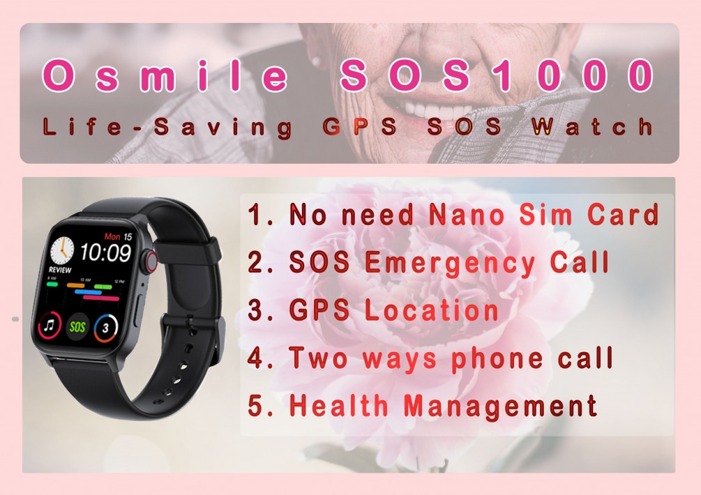 Osmile SOS1000 Life-Saving GPS Watch For Mother's Day Promotion!