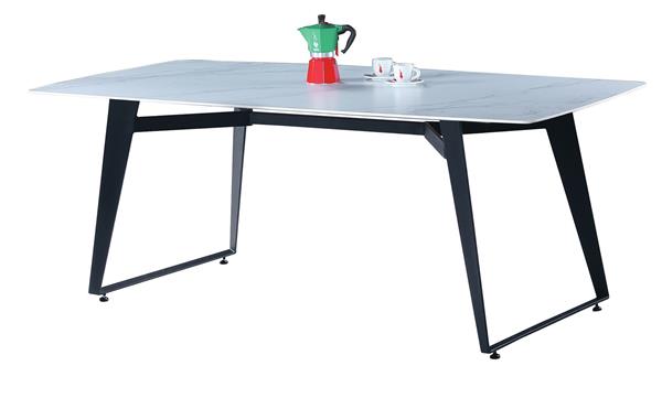 CL-1069-3 5尺雪山岩餐桌+波麗腳椅 (不含其他產品)<br />尺寸:寬150*深90*高75cm