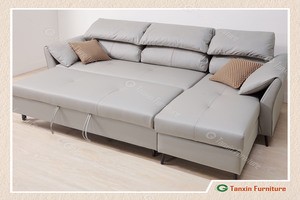 【克里斯L型功能鐵架沙發床】【2025-HYB220-02】【添興家具】