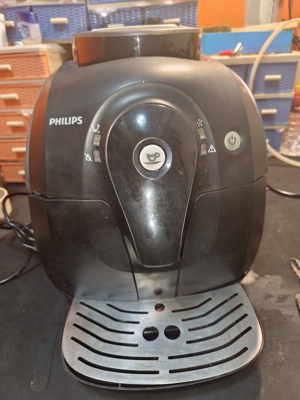 philips-8650-全自動咖啡機-開機無法出咖啡維修保養