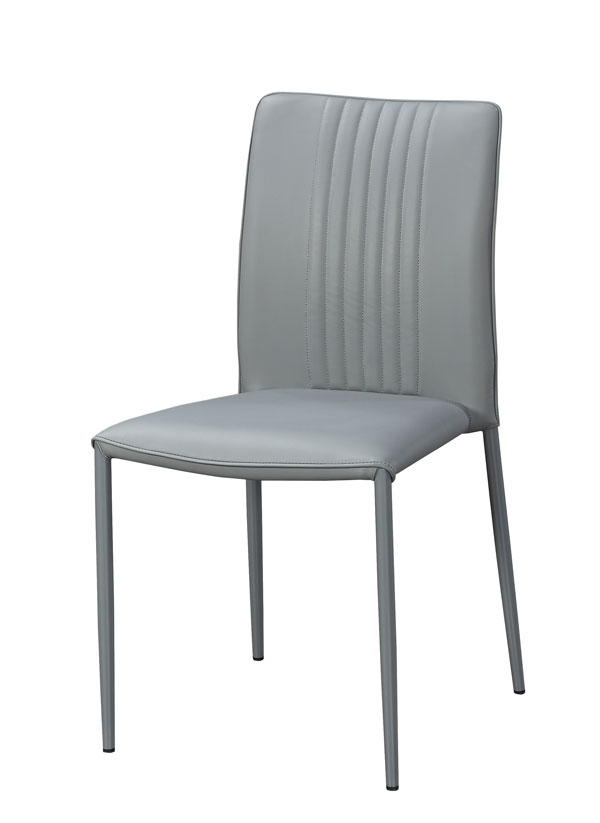 JC-898-3 聖奧灰色皮餐椅 (不含其他產品)<br />
尺寸:寬45*深50*高89cm