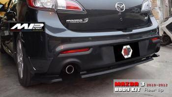 2010-2012 Mazda3 5D  MP Style Rear Bumper Spoiler (twin oulet)(3Pcs/Set)