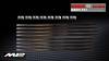 2011-2020 Toyota Sienna Seat Slider Rail Track Trim (16PCS) Black Hair Line Metal