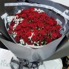 《無限愛意》99朵紅玫瑰滿天星求婚花束