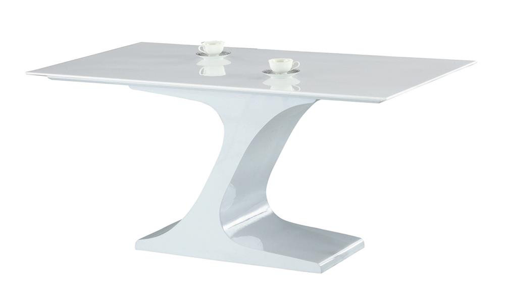 CL-1054-10 D209 Z型爵士白6尺餐桌 (不含其他產品)<br /> 尺寸:寬180*深90*高75cm