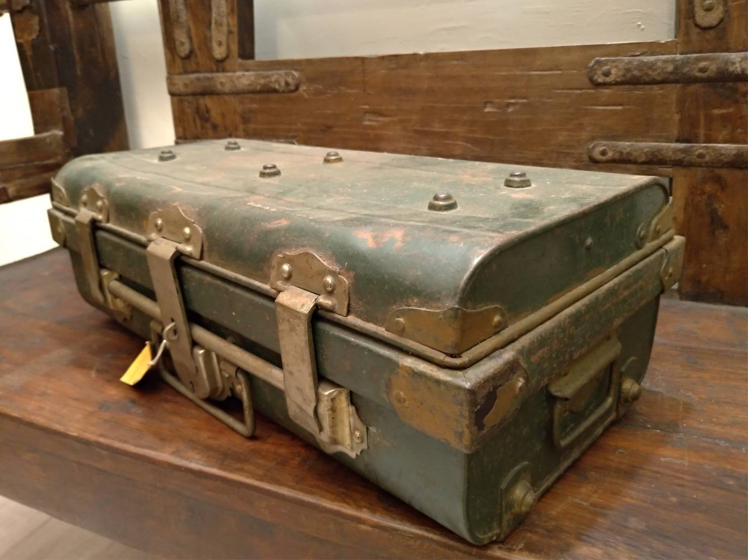 老鐵古董工具收納箱-老件