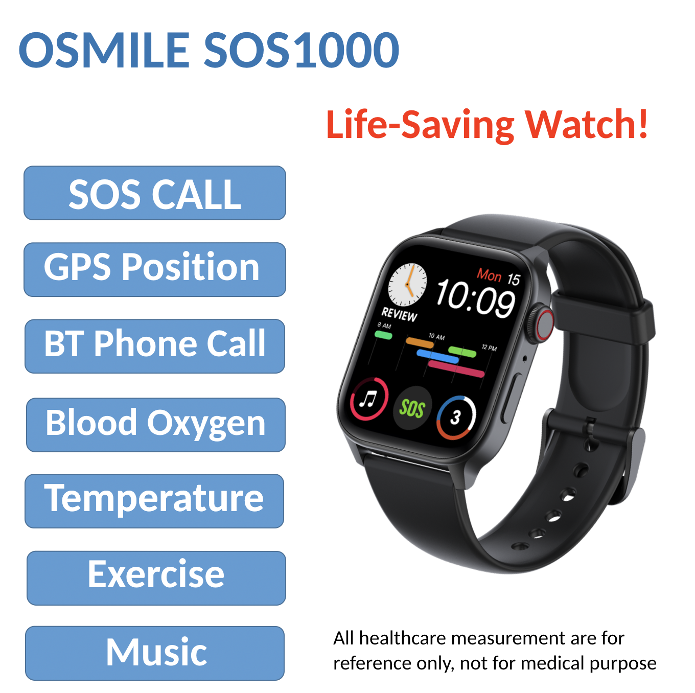 Osmile SOS1000 Life-Savin GPS SOS Watch