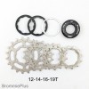 12-14-16-19/ 11-13-15-19T Cog Set for Brompton/SA Internal Gear Hubs