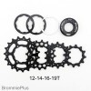 12-14-16-19/ 11-13-15-19T Cog Set for Brompton/SA Internal Gear Hubs