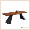 【史瓦龍6.6 尺原木餐桌】【2023-A864-1】【添興家具】
