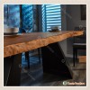 【史瓦龍6.6 尺原木餐桌】【2023-A864-1】【添興家具】
