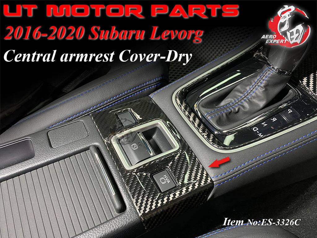 2015-2020 Levorg Central armrest Cover-Dry Carbon Fiber