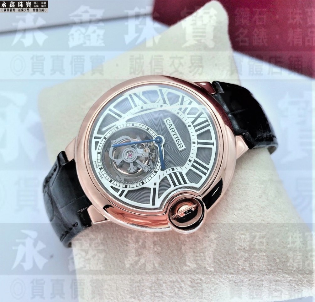 Cartier 卡地亞 Ballon Bleu 藍氣球 W6920001 陀飛輪機械手動上鍊腕錶