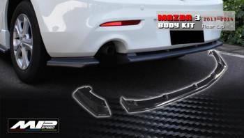 2013 Mazda 3 5D 1.6/2.0 MP Style Rear Lip Spoiler(L+R) Single Exhaust