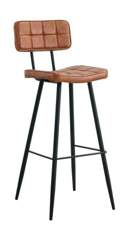 TA-957-2 方格咖啡皮吧台椅 (不含其他產品)<br />
尺寸:寬43*深53*高92cm