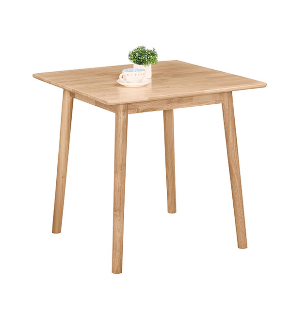 JC-871-4 雅莉2.6尺實木方桌 (不含其他產品)<br />
尺寸:寬79*深79*高74cm