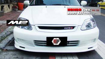 1999-2000 Civic 2/3/4Dr MU Style Front Lip