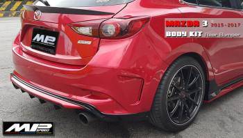 2014-2016 Mazda 3 5D Sport Style Rear Bumper