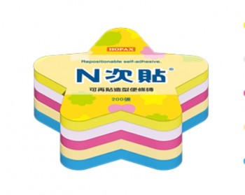 宣彥辦公文具購物網,N次貼 #61070星星造型可再貼便條磚