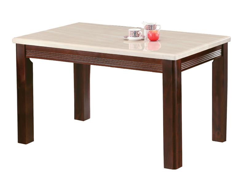 CL-1077-4 B02 木紋石餐桌 (不含其他產品)<br /> 尺寸:寬130*深80*高75cm