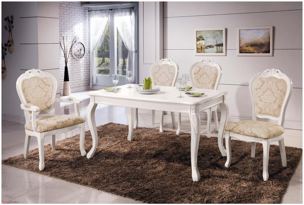 SH-A520-02 奧琳娜白色法式餐桌(不含其他產品)(不含餐椅)<br /> 尺寸:寬140*深85*高77cm