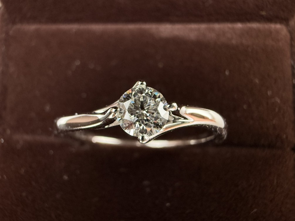 AMC GIA天然鑽戒 0.33ct/I/VVS2/3EX 18K n1311