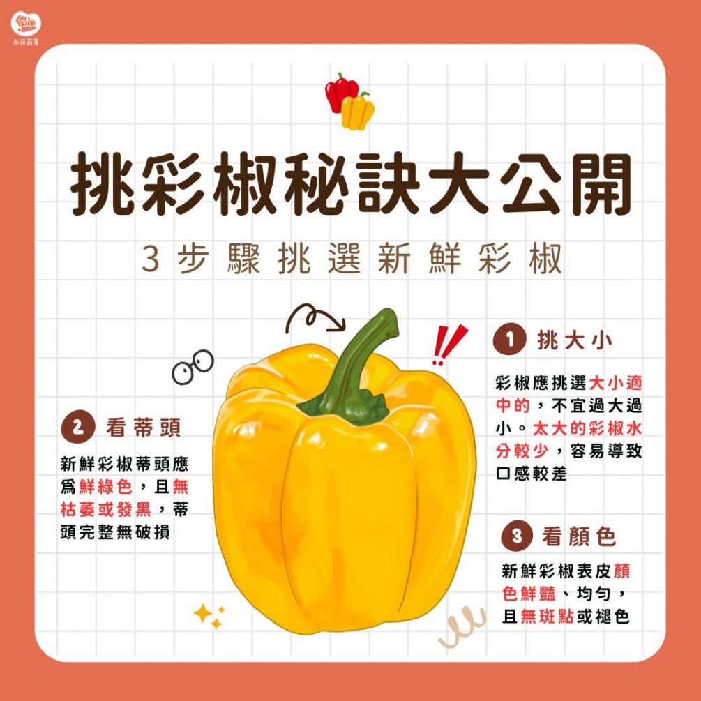 彩椒挑選密訣
