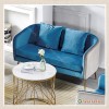 【伯斯絨布藍二人沙發】【2023-A645-2】【添興家具】