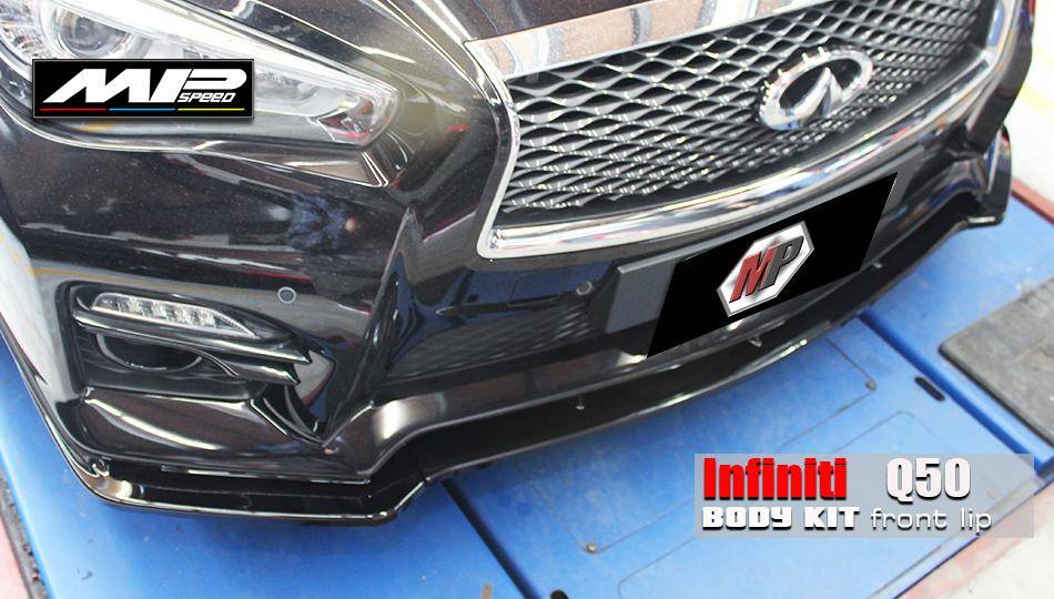 2014-2017 Infiniti Q50 3.5 Sport Front Lip Spoiler (3PCS)