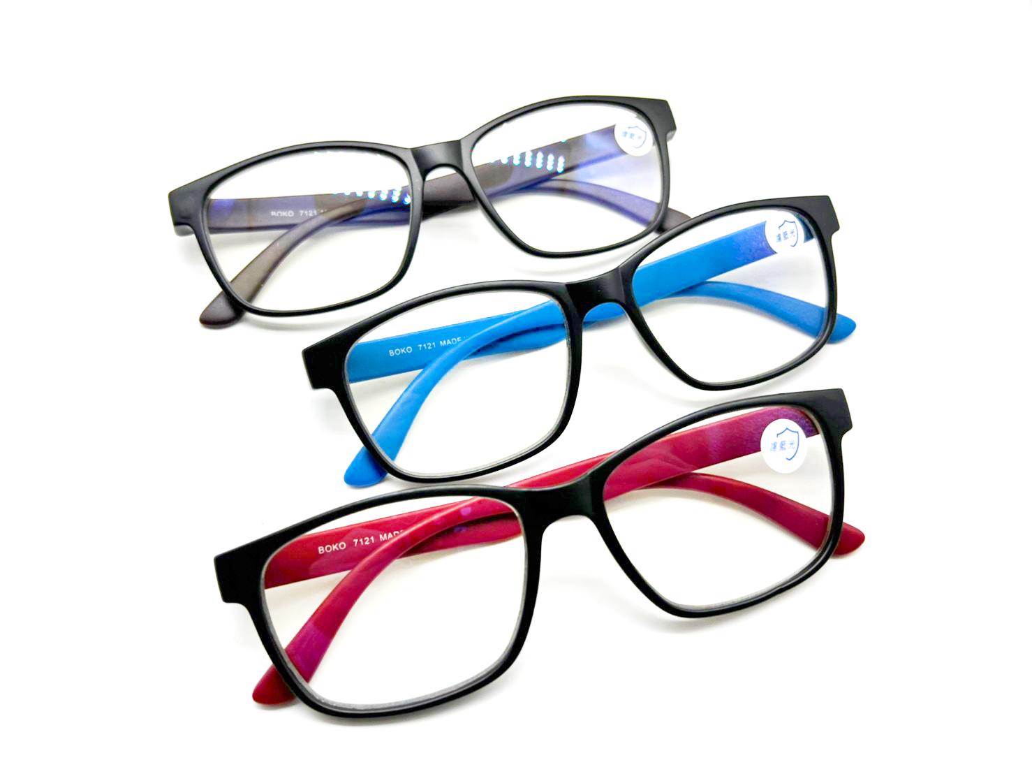 【新款】7121木紋濾藍光平光眼鏡