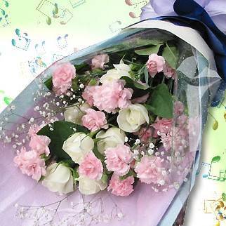 【青春的音符】玫瑰康乃馨母親節花束