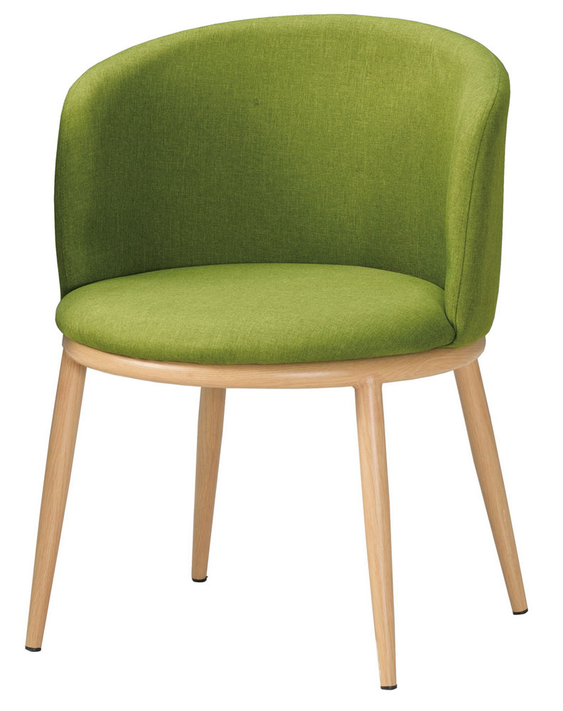 QM-645-8 美諾瑪餐椅(綠色布)(五金腳) (不含其他產品)<br /> 尺寸:寬57*深58*高73cm