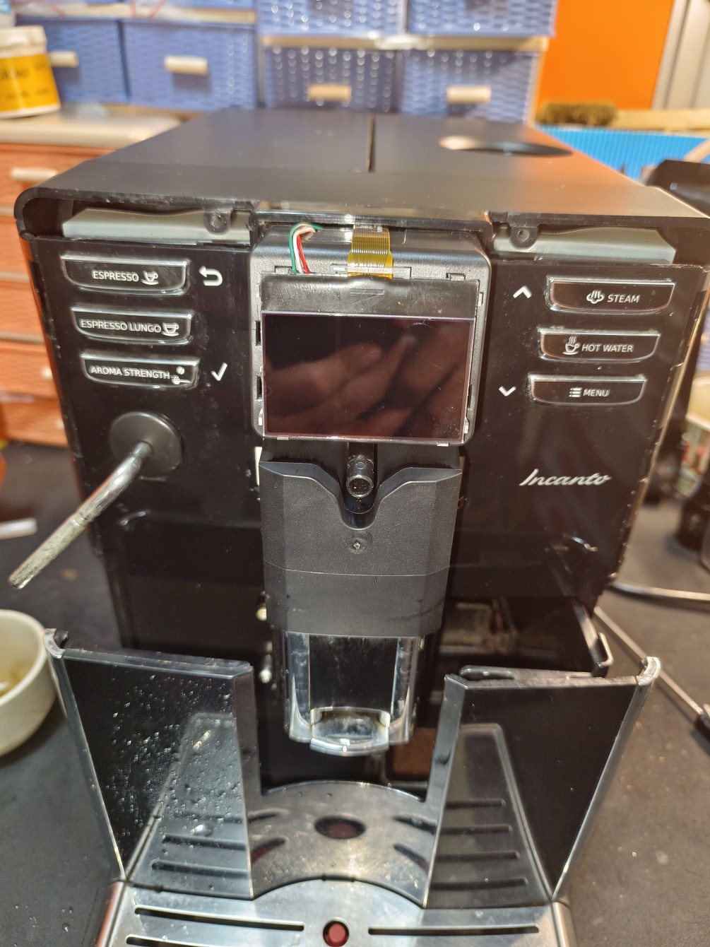 8911-全自動咖啡-開機無法出水-零件更新定位維修