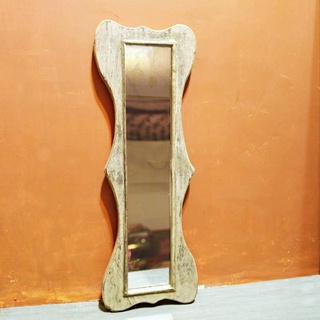 印度 實木 老柚刷色掛鏡 桌上擺放 玄關掛鏡~實木原木老鏡