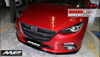 2014-2016 Mazda 3 4/5D KS Style Grille -For OE Bumper