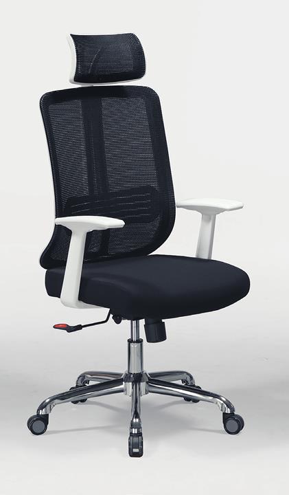 CL-490-10 黑白辦公椅(Q36)(氣壓.傾仰) (不含其他產品)<br/>尺寸:寬57.5*深65*高121cm