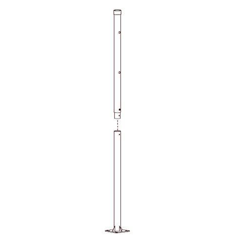 IV-5101-1M/2M 2.5inch stainless pole
