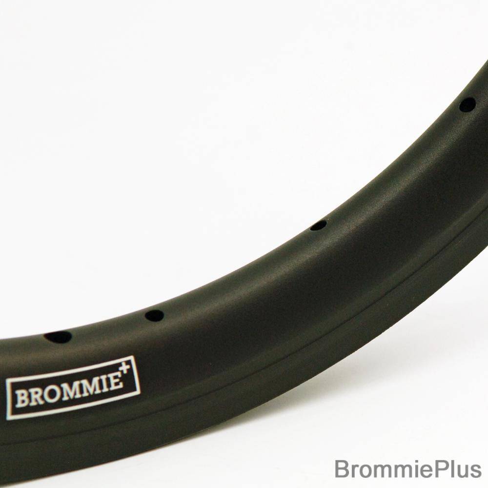 BrommiePlus R010 Welded Double Wall Rim - Black Hard Anodized