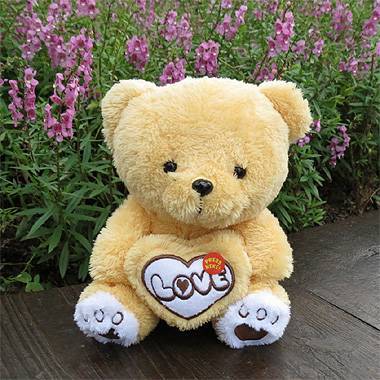 《Love》真愛抱心熊玩偶(6.5吋)一隻