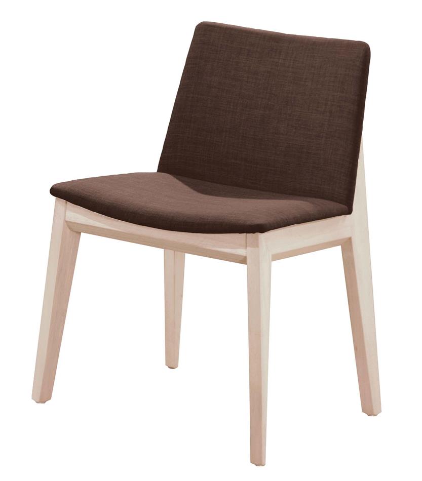 SH-A503-03 伊諾克洗白咖啡布餐椅 (不含其他產品)<br /> 尺寸:寬49.5*深55*高80cm