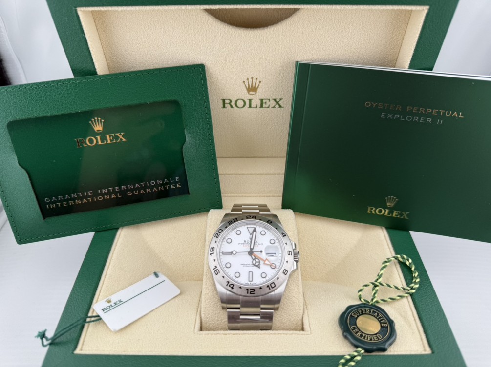 ROLEX勞力士 探險家二號白面橘針 226570 2023年保固中 近全新品 n1405
