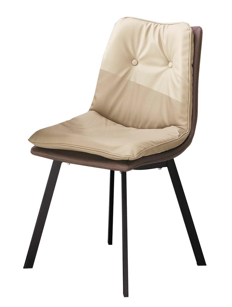 SH-A491-02 麥爾斯餐椅(駝) (不含其他產品)<br /> 尺寸:寬47*深50*高88cm
