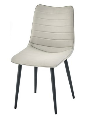 TA-953-6 朵莉淺灰皮餐椅 (不含其他產品)<br />
尺寸:寬45*深56*高88cm