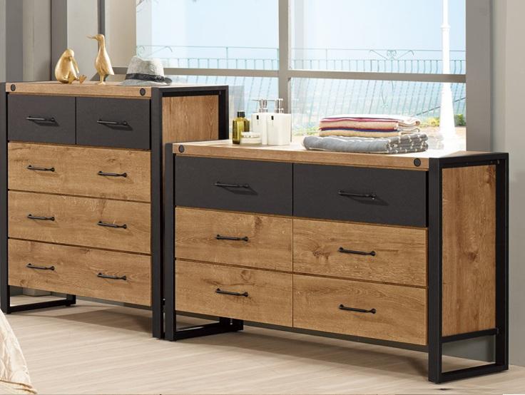 QM-1243-4 布朗克 4 尺岩板六斗櫃 (不含其他產品)<br/>尺寸:寬120*深40*高75cm