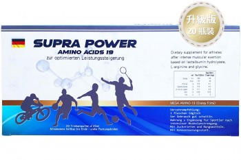 Germany Imported : SUPRA POWER Amino Acids (19 kinds of High Purity Amino Acids)(25ml×20 bottles/box)