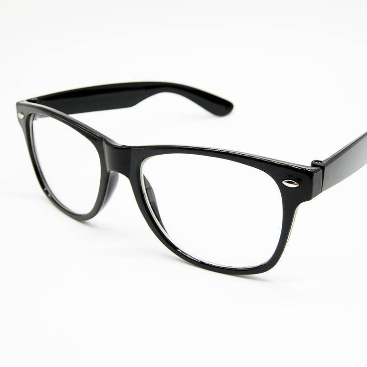 卡達里飾品亮黑框平光眼鏡7983