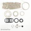 BrommiePlus Derailleur 3 Speed 11T Kit - for Hubsmith hubs - Package without freehub