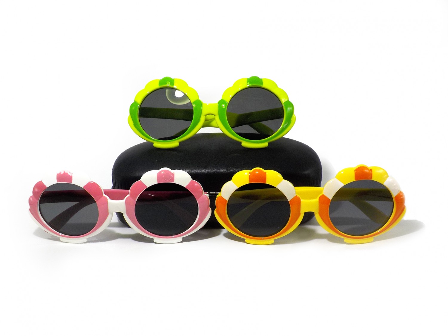 11062-貝殼款兒童彈力太陽眼鏡