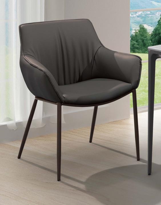 SH-A468-05 卡斯帕餐椅(深灰) (不含其他產品)<br />尺寸:寬60*深60*高81cm