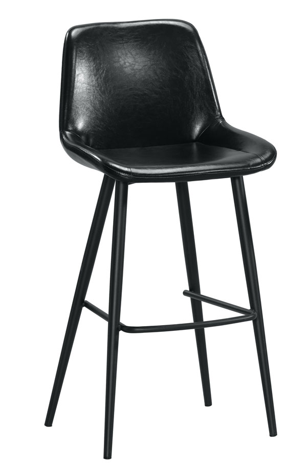 QM-655-1 格里夫吧椅(黑色皮) (不含其他產品)<br />尺寸:寬49*深50.5*高107cm